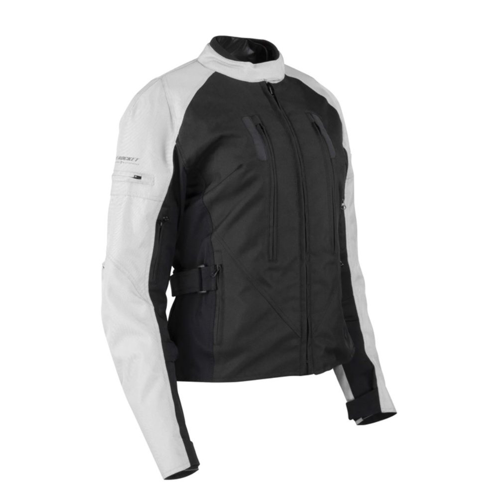 Joe Rocket Women's Victoria Textile Motorcycle Jacket Grey & White XS